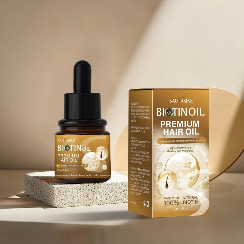 biotin-hair-oil-growth-serum-sau-mk39srrv-1 Biotin Hair Oil for Hair Growth and Strengthening - 30ml SAUVASINE Scalp Treatment Serum
