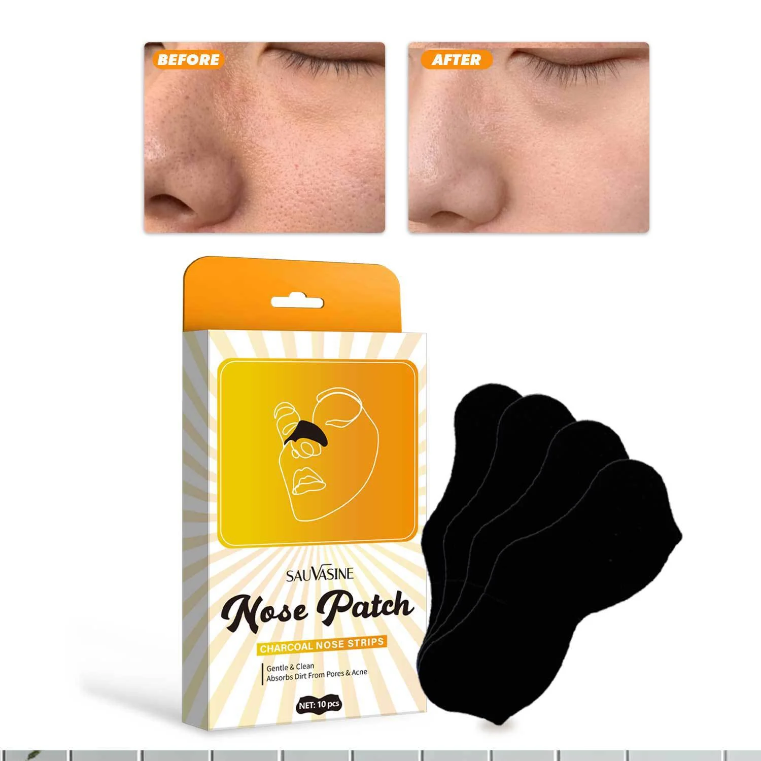 blackhead-nose-patch-charcoal-pore-strips-sau-hc526fqk-desc-9 SAUVASINE Charcoal Blackhead Nose Patch for deep pore cleansing and shrinking pores