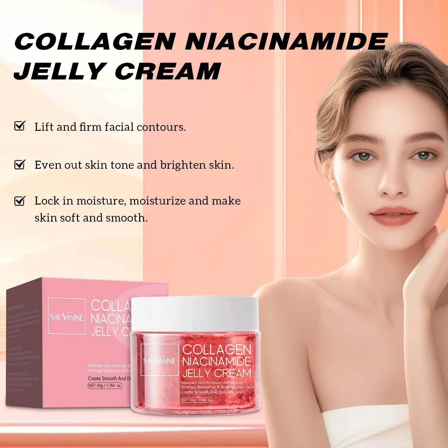 collagen-niacinamide-jelly-cream-50g-sau-9r6dss6c-desc-1 SAUVASINE Collagen & Niacinamide Jelly Cream for firming, brightening, and deep hydration with a lightweight texture.