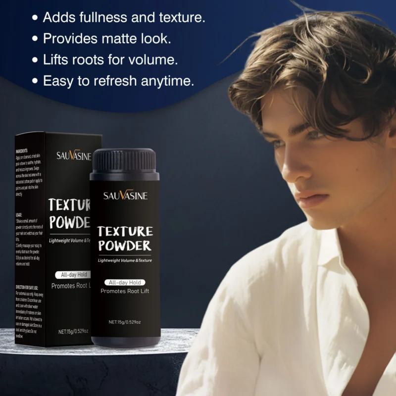 hair-texture-powder-15g-sau-nvmekz8j-1 SAUVASINE Hair Texture Powder 15g for adding volume, texture and a matte look to all hair types