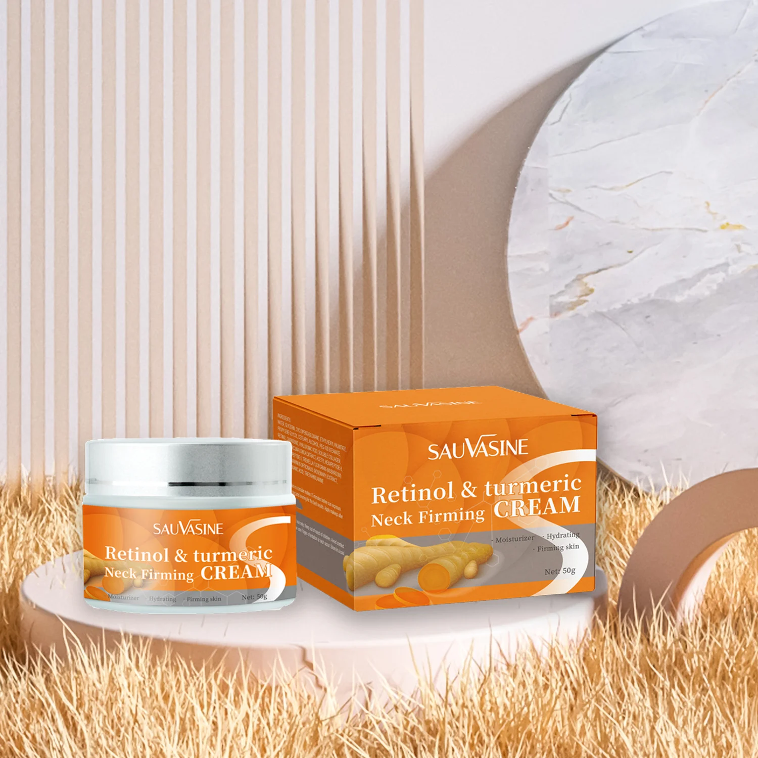 sauvasine-neck-firming-cream-retinol-turmeric-sau-xbn6ahmf-desc-9 SAUVASINE Neck Firming Cream with Retinol & Turmeric - Anti-Aging Moisturizer for Wrinkle Reduction & Skin Tightening (50g)